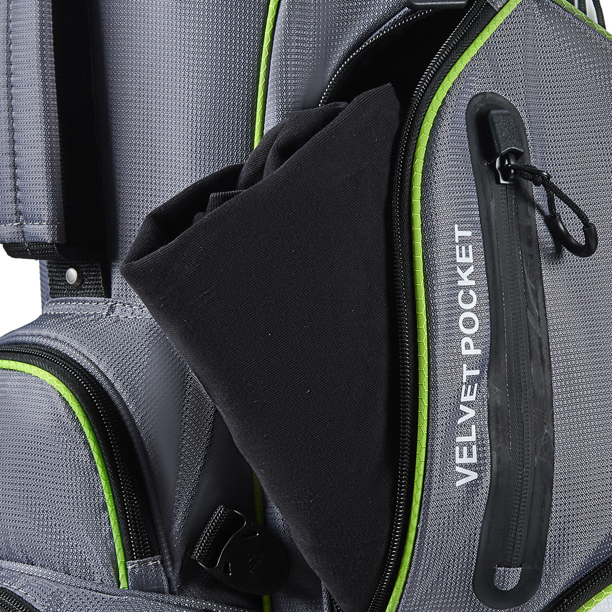 4-Way Full-Length Golf Stand Bag-Steel Gray White