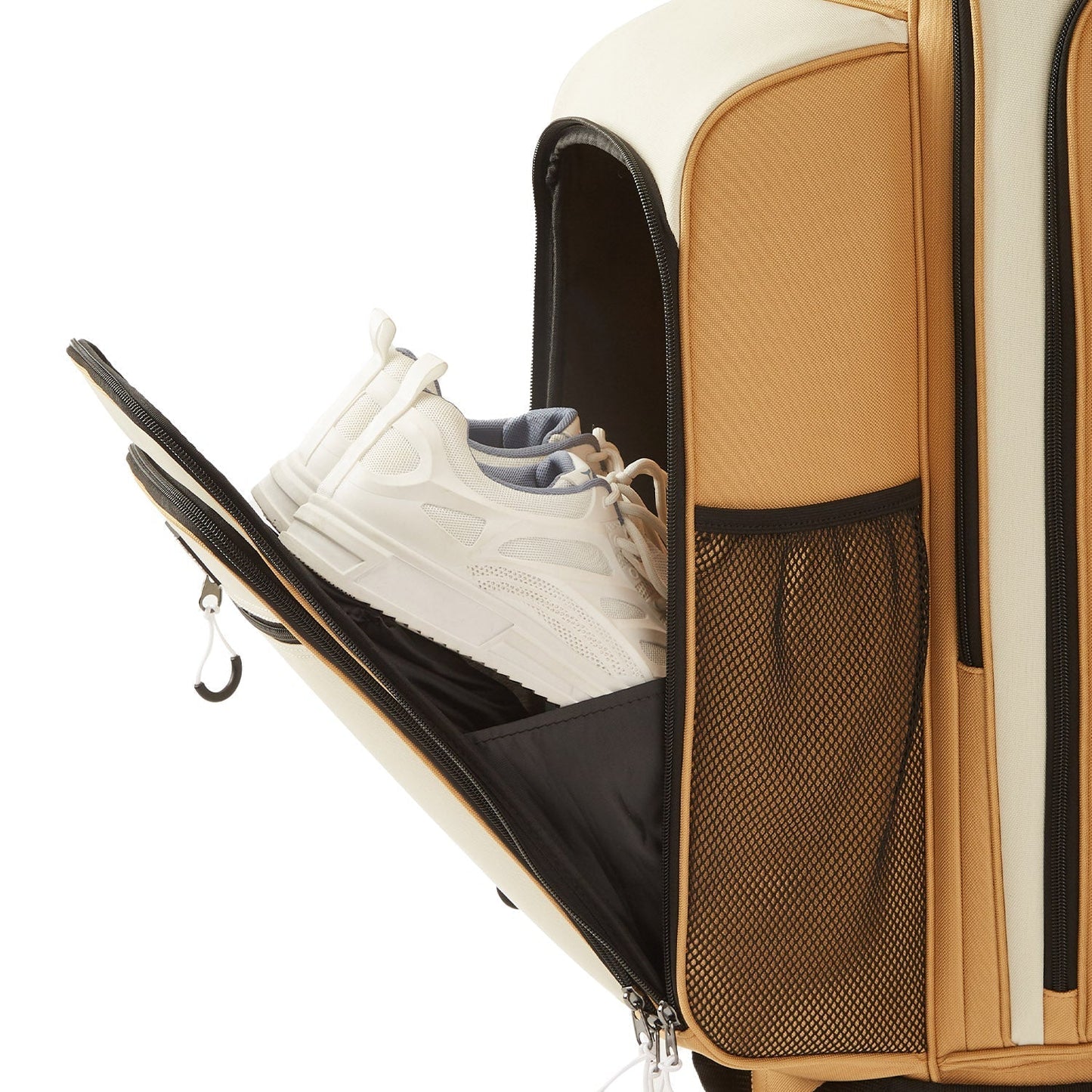 15-Way Full-Length Divider Golf Cart Bag-Beige