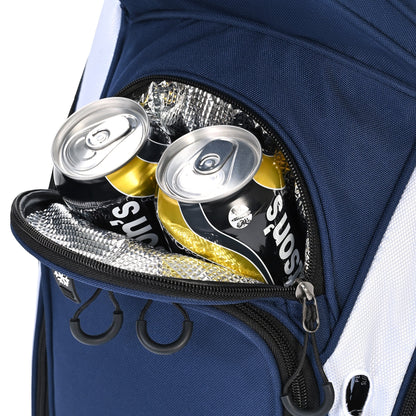 uniHimal Silence 001 Quiet Soundles 14 Way Organizer Dividers Golf Cart Bag Blue Red