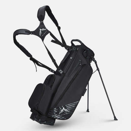 Golf Stand Bag with 8 Way Top Dividers-Charcoal Black