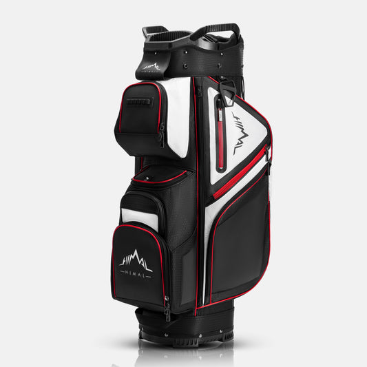 Golf Cart Bag 15-Way Organizer Divider-Black White