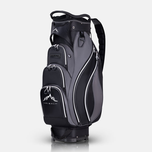 Golf Cart Bag with 14-Way Divider Top-Black Grey
