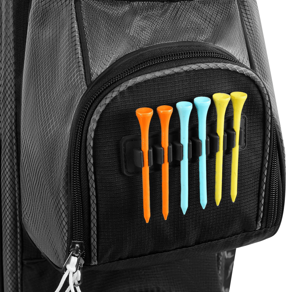 14 Way Golf Cart Bag-Black Grey