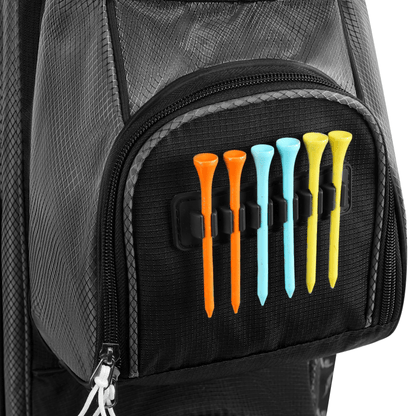 14 Way Golf Cart Bag-Black Grey