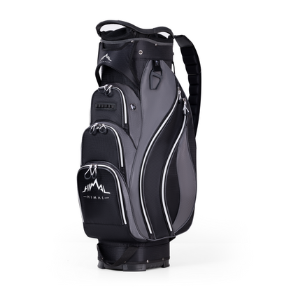 Golf Cart Bag with 14-Way Divider Top-Black Grey