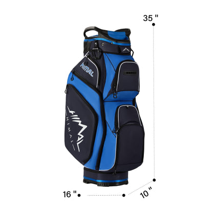 14-Way Full Length Premium Golf Cart Bag-Deep Blue