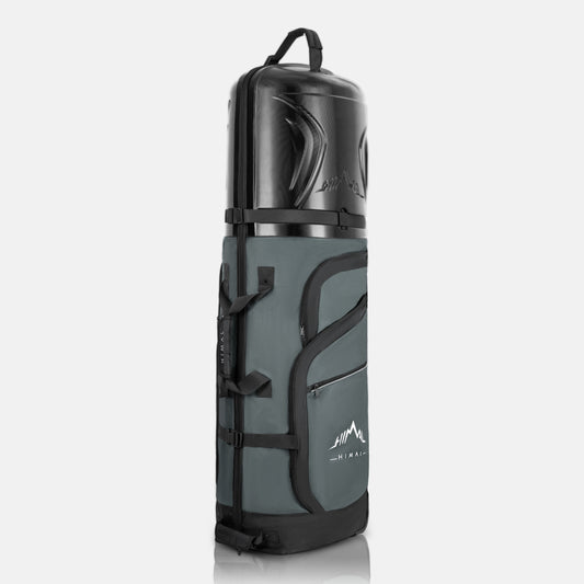 Heavy Duty Oxford Fabric Golf Travel Bag with Hard Case Top-Neutral Gray