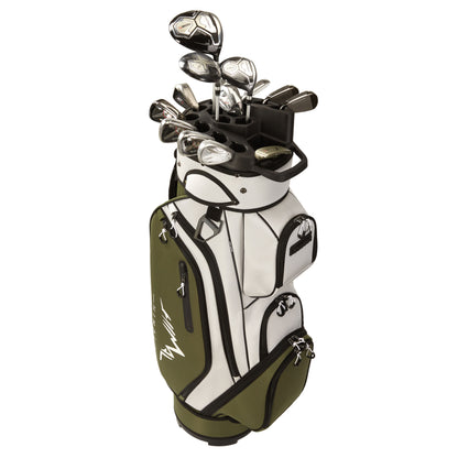 14-Way Golf Cart Bag Pro-Gray Green