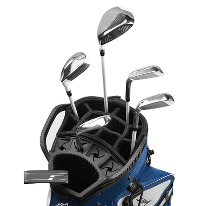 Golf Cart Bag 15-Way Organizer Divider-Blue White