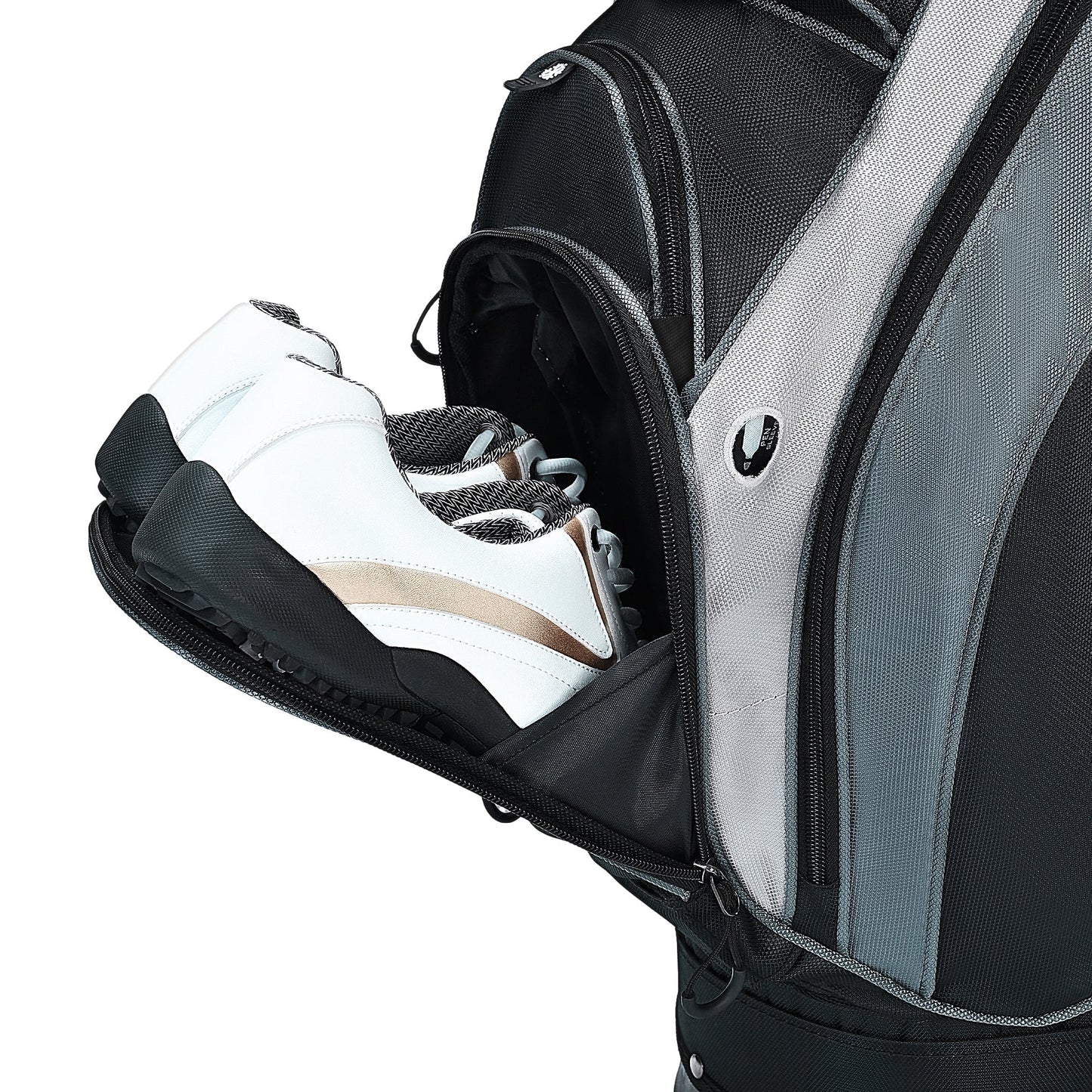 uniHimal Silence 001 Quiet Soundles 14 Way Organizer Dividers Golf Cart Bag Black