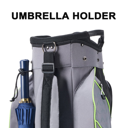 14 Way Golf Cart Bag-Grey