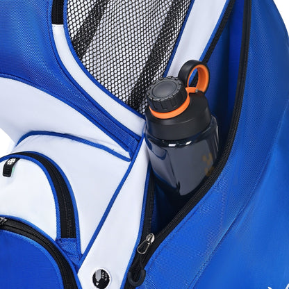 uniHimal Silence 001 Quiet Soundles 14 Way Organizer Dividers Golf Cart Bag Blue White