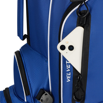 4-Way Full-Length Golf Stand Bag-Royal Blue White
