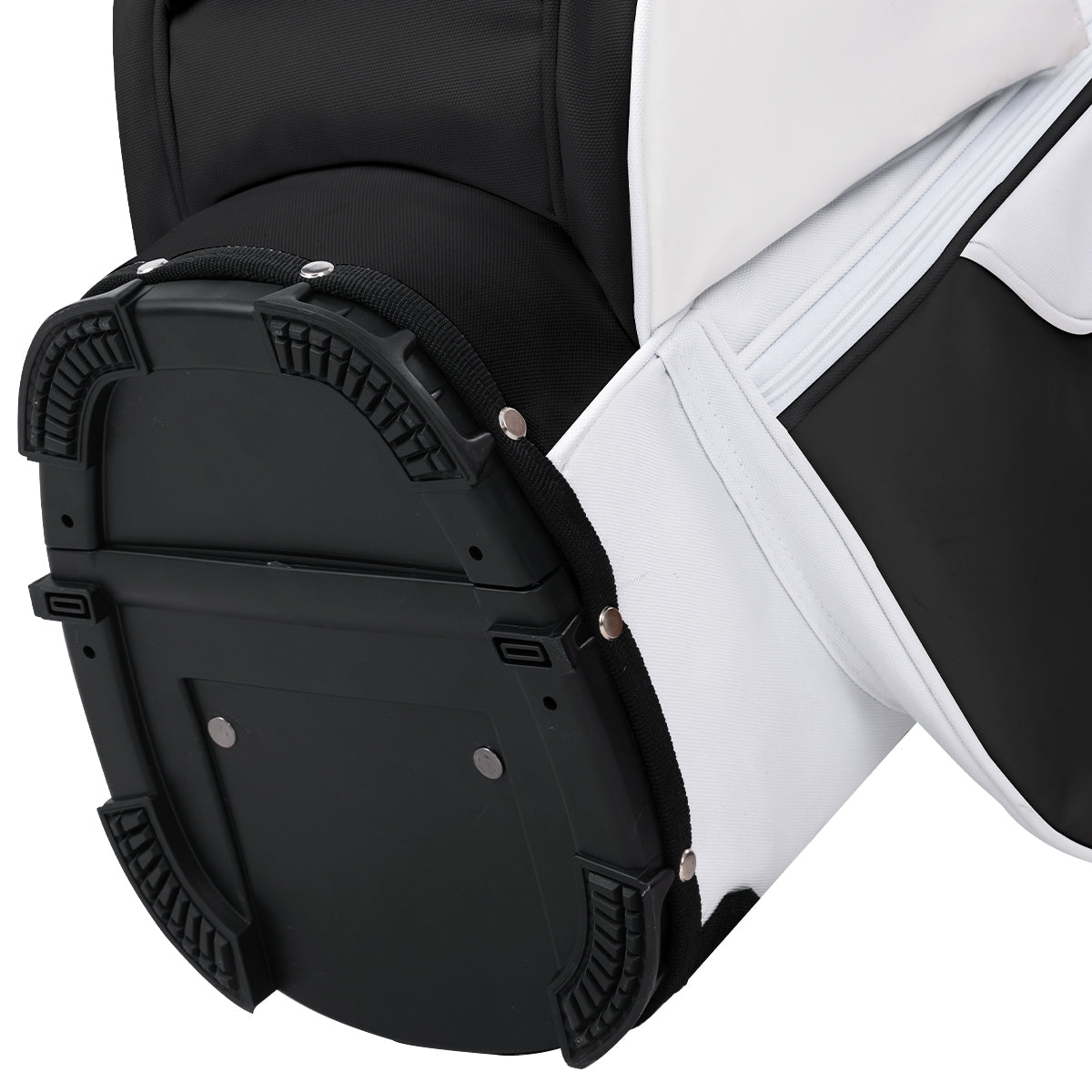 5-Way Golf Stand Bag-Classic Black White
