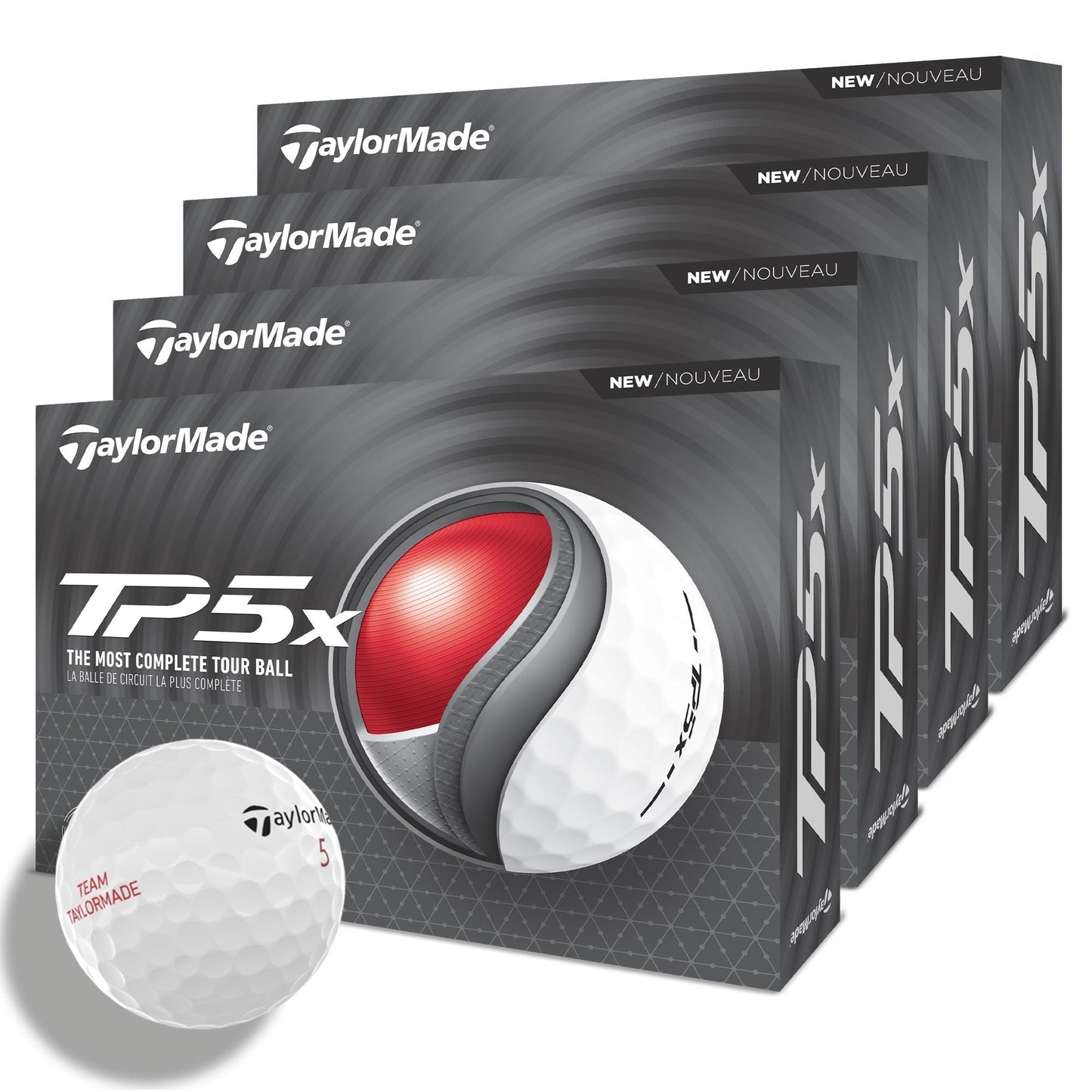 TaylorMade TP5 / TP5x 4 for 3 Personalised Golf Balls