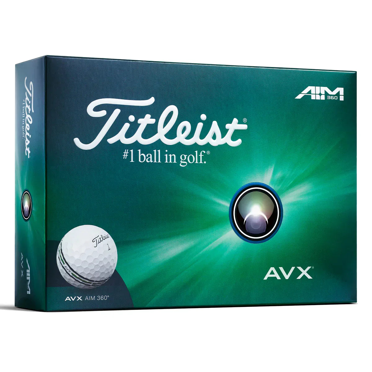 Titleist AVX Golf Balls - White - AIM Full Wrap