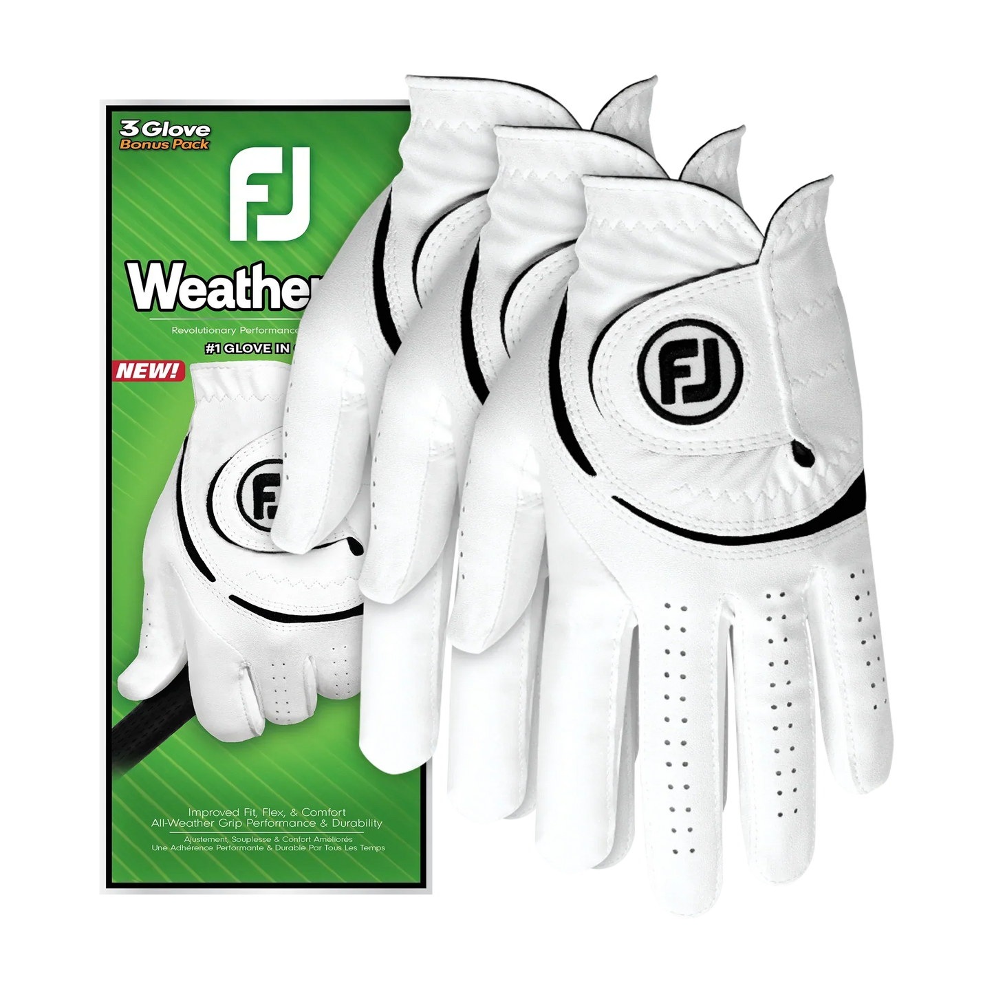 FootJoy WeatherSof Men's Golf Glove - 3 Pack