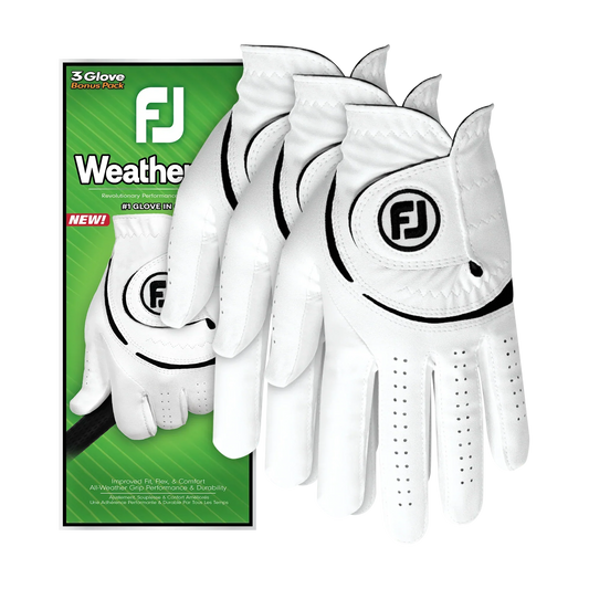 FootJoy WeatherSof Men's Golf Glove - 3 Pack