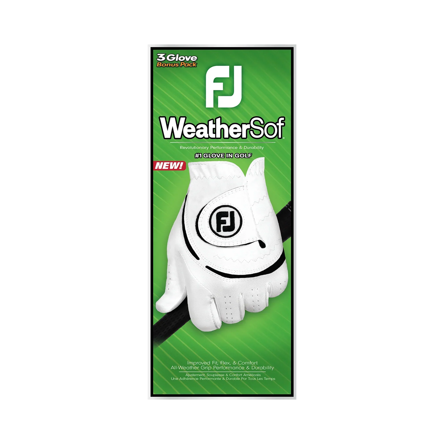 FootJoy WeatherSof Men's Golf Glove - 3 Pack