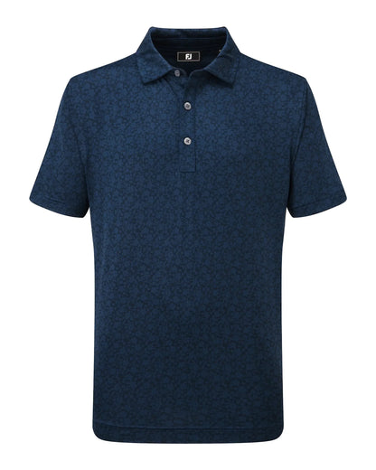 FootJoy Junior Painted Floral Lisle Golf Polo