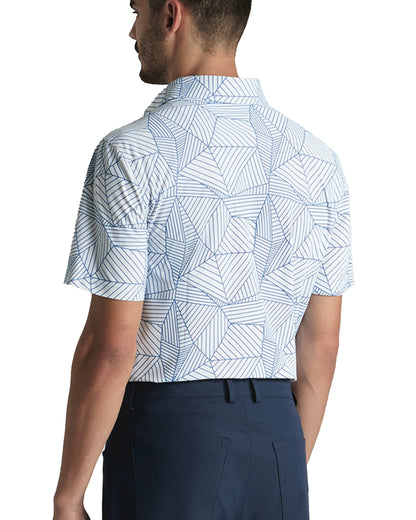 G/FORE Geometric Tech Pique Golf Polo