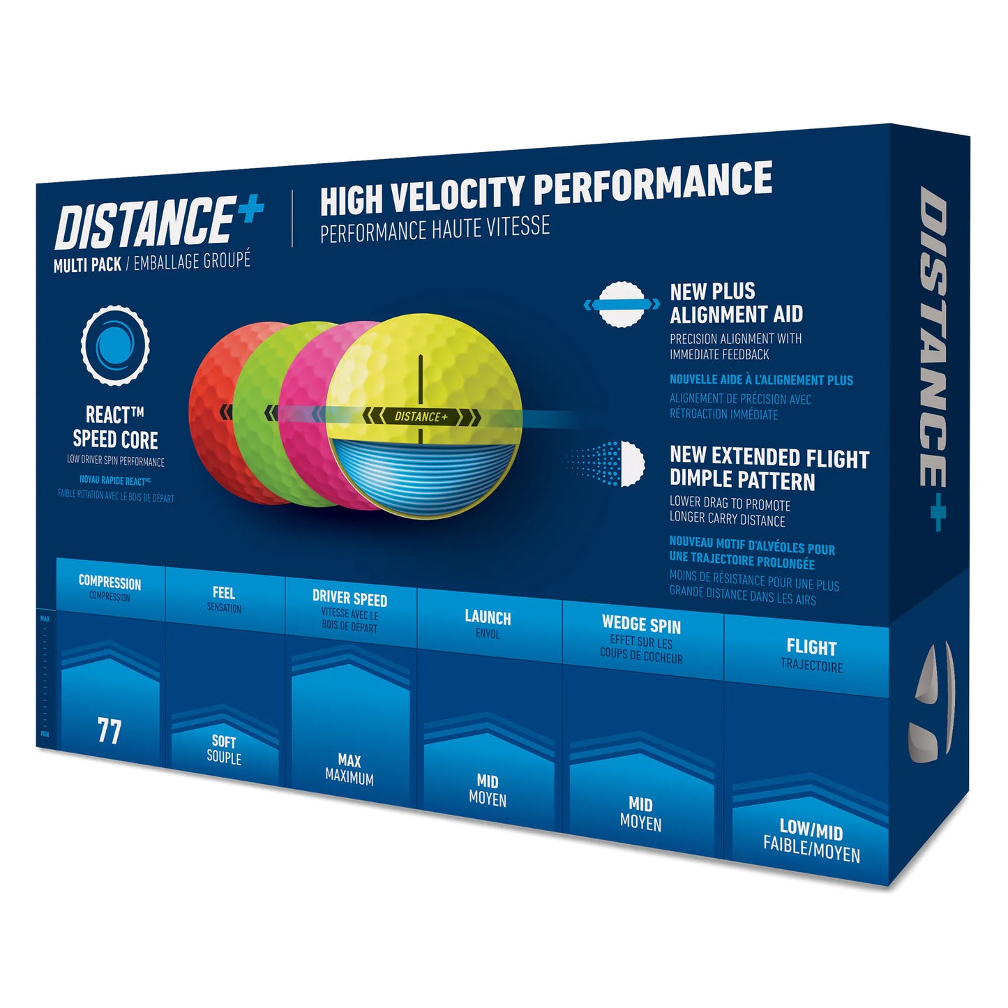 TaylorMade Distance+ Golf Balls - Multi