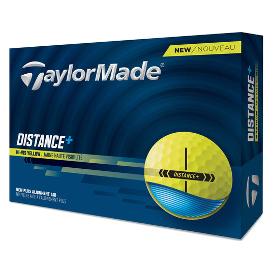 TaylorMade Distance+ Golf Balls - Yellow