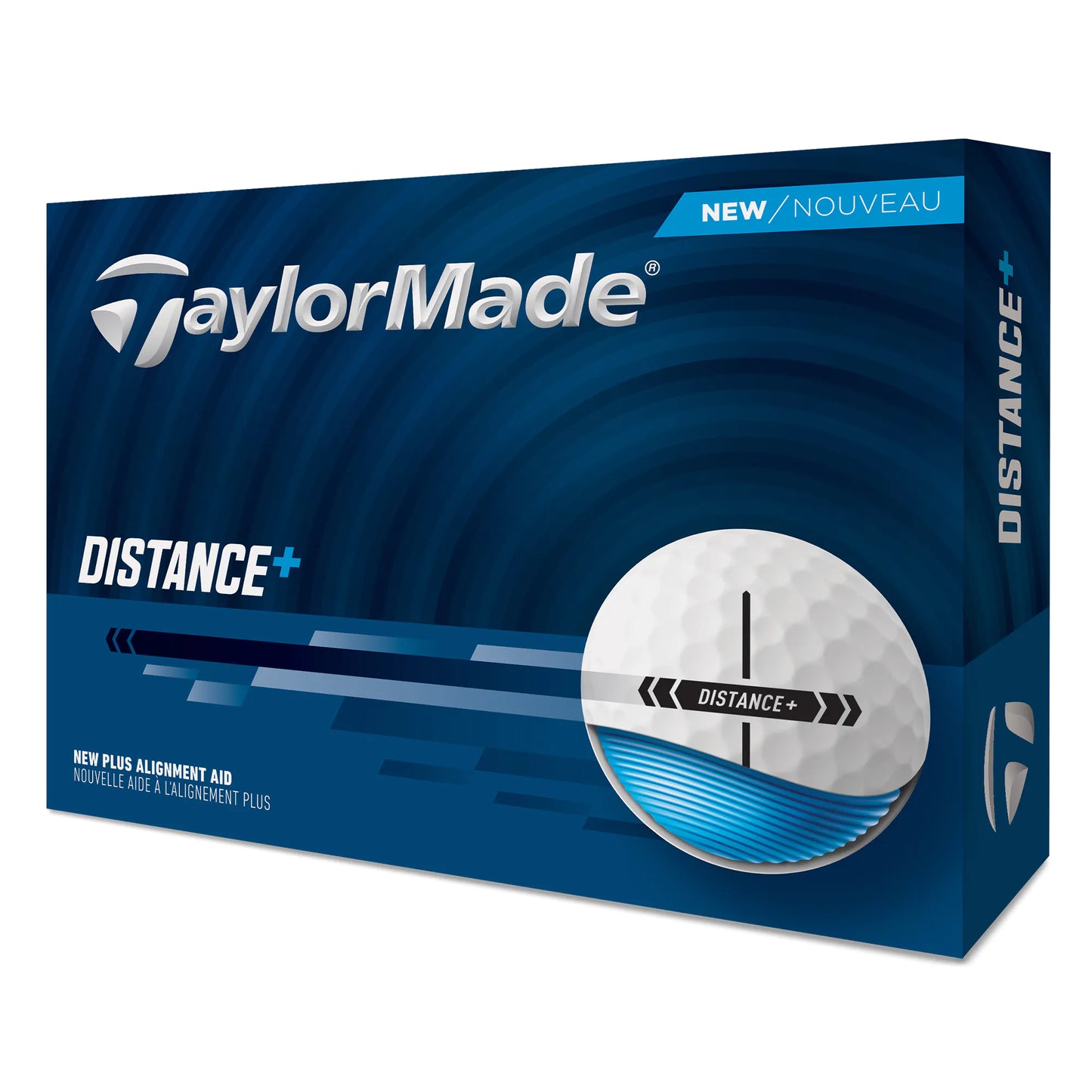 TaylorMade Distance+ Golf Balls - White
