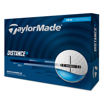 TaylorMade Distance+ Golf Balls - White