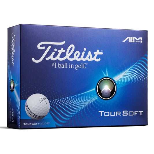 Titleist Tour Soft Golf Balls - White - AIM Full Wrap