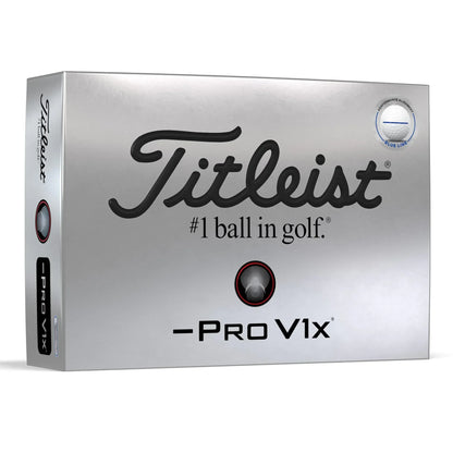 Titleist Pro V1x Left Dash AIM Performance Alignment Golf Balls - Blue