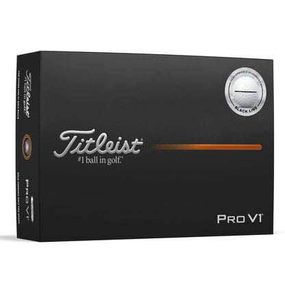 Titleist Pro V1 AIM Performance Alignment Golf Balls - Black