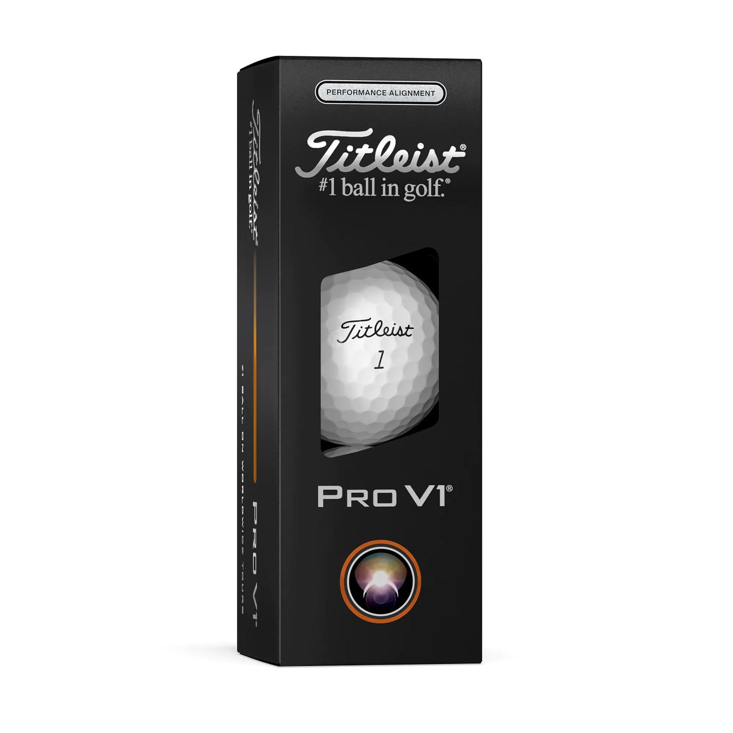 Titleist Pro V1 AIM Performance Alignment Golf Balls - Black