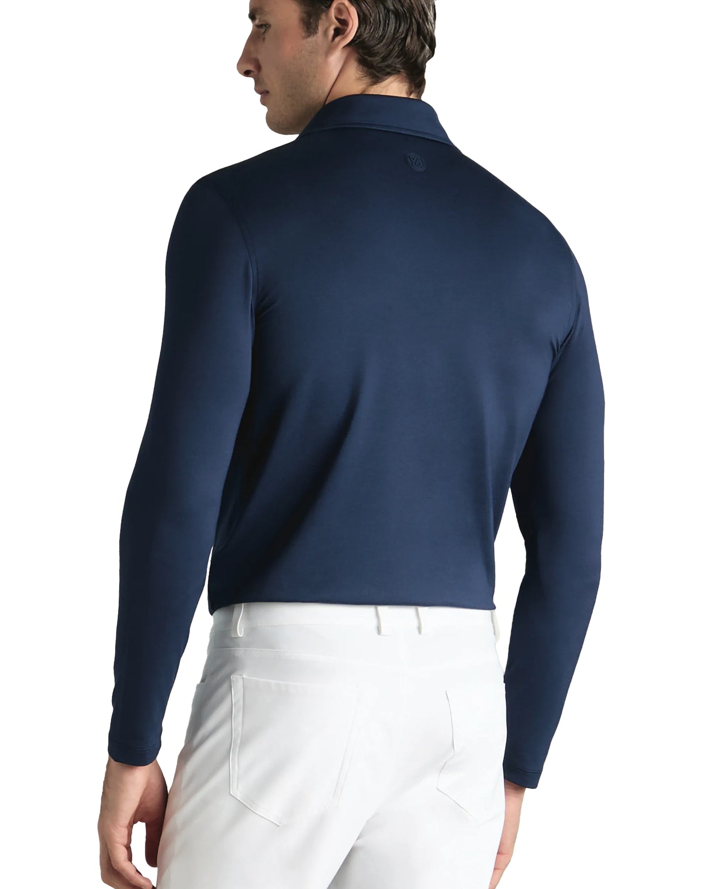 G/FORE Cotton Stretch Long Sleeve Golf Polo