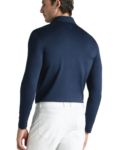 G/FORE Cotton Stretch Long Sleeve Golf Polo