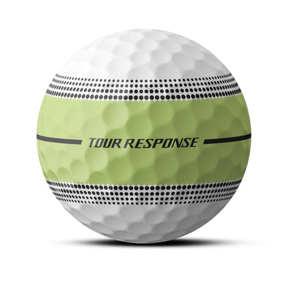 TaylorMade Tour Response Stripe Golf Balls - Neon Yellow