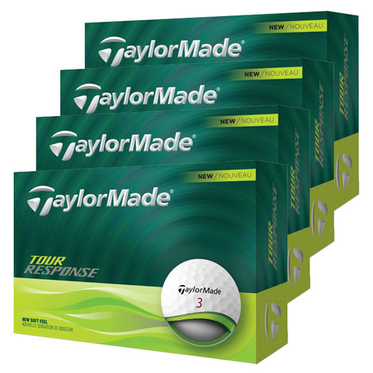 TaylorMade Tour Response Golf Balls - White - 4 for 3